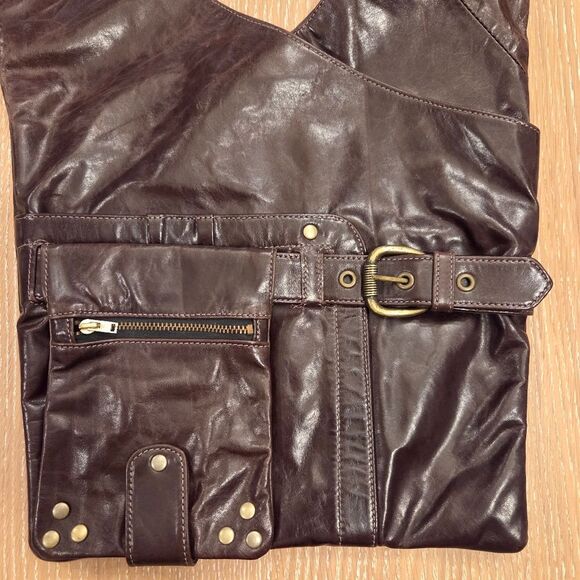 Viva Bags of California Leather Crossbody Bag Purse Brown - Picture 3 of 6